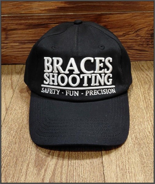 BLACK CAP - BRACES LOGO ADJUSTABLE - ONE SIZE