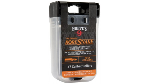 HOPPE'S BORE SNAKE .17 cal Including Case & T Handle