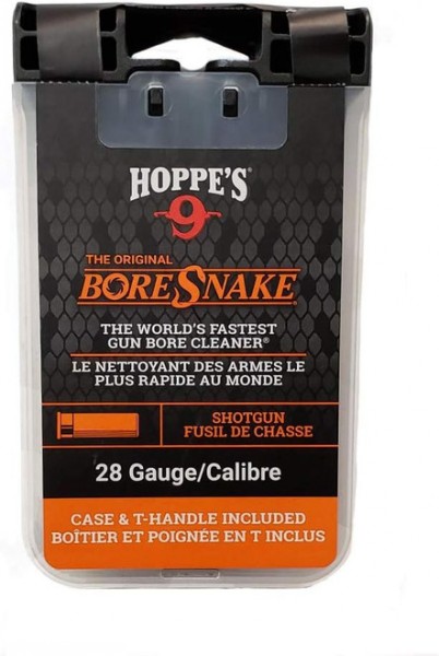 HOPPE'S BORE SNAKE 28 GAUGE CASE & T HANDLE INCLUDED