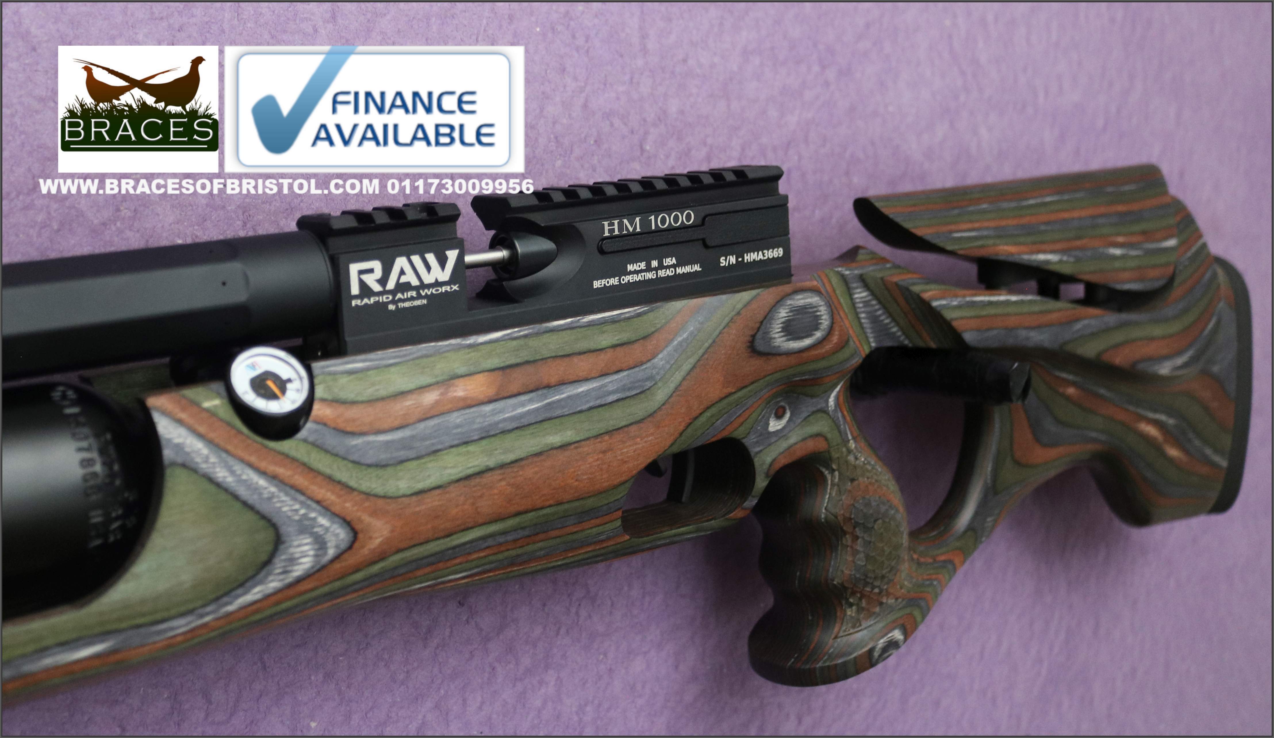 RAW Hm100 Micro Hunter Forest Laminate .177