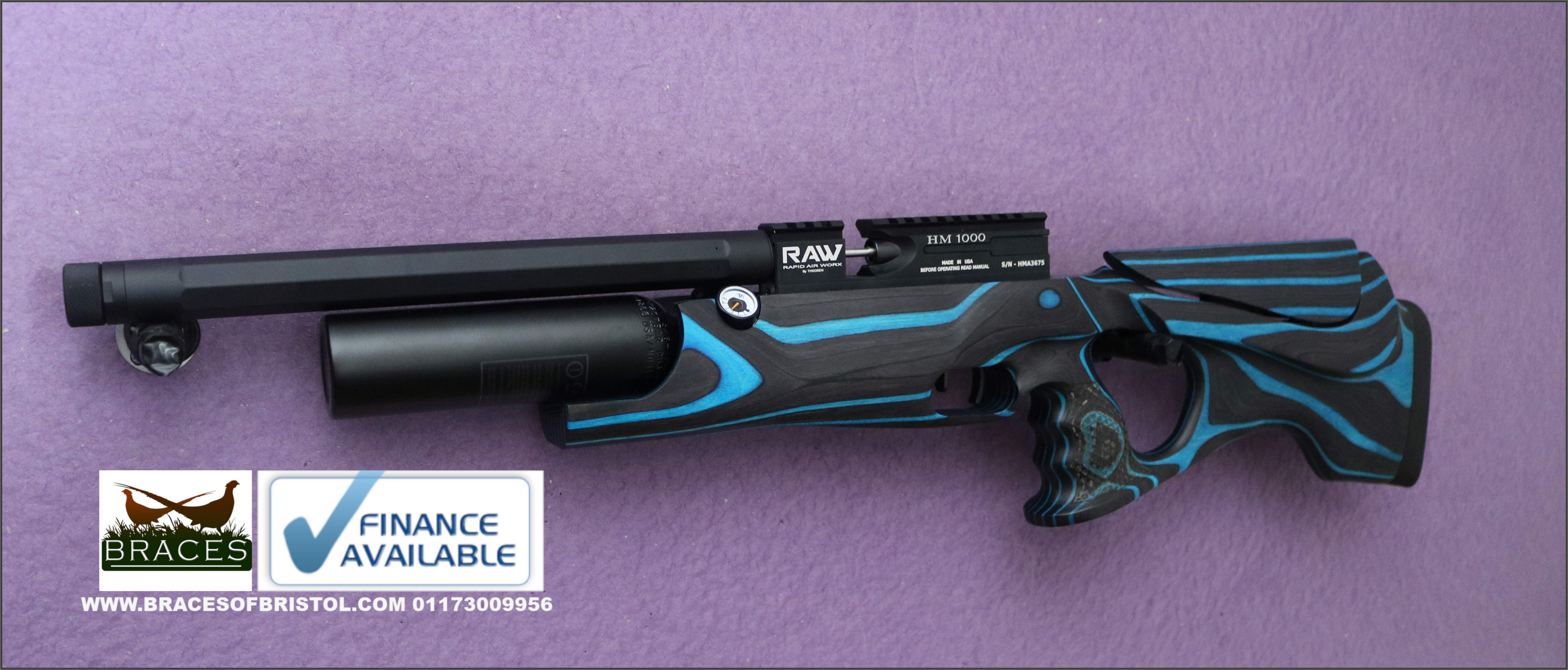 RAW Hm100 Micro Hunter Blue Laminate .177