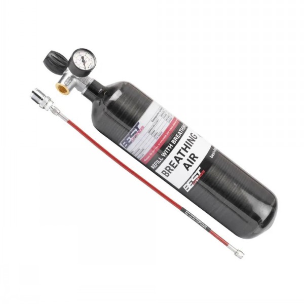 3 Ltr Carbon Fibre Cylinder Complete with 450mm Hose