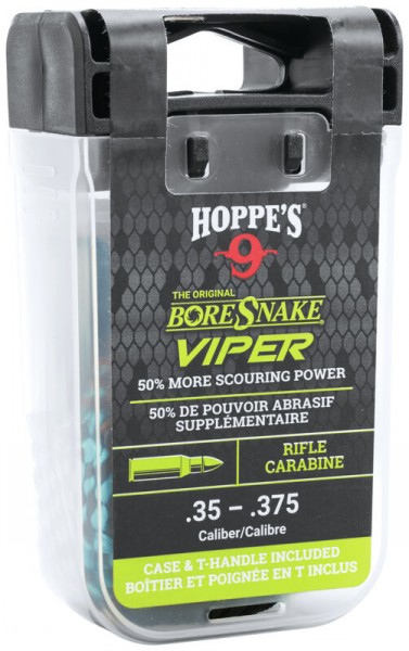 HOPPE'S BORE SNAKE - VIPER
.35 - .375 (.357 MAG & .38 SPL) CASE & t-HANDLE INCL.